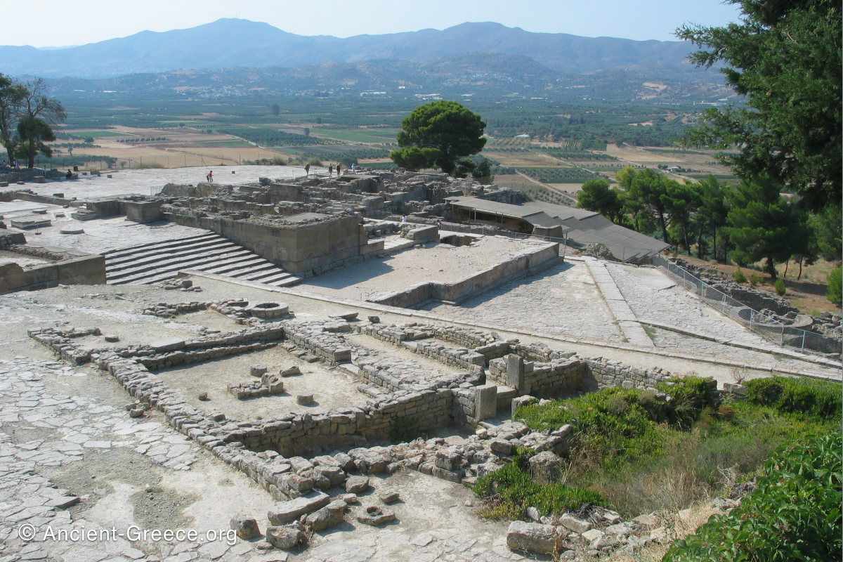 Phaistos west courtyard