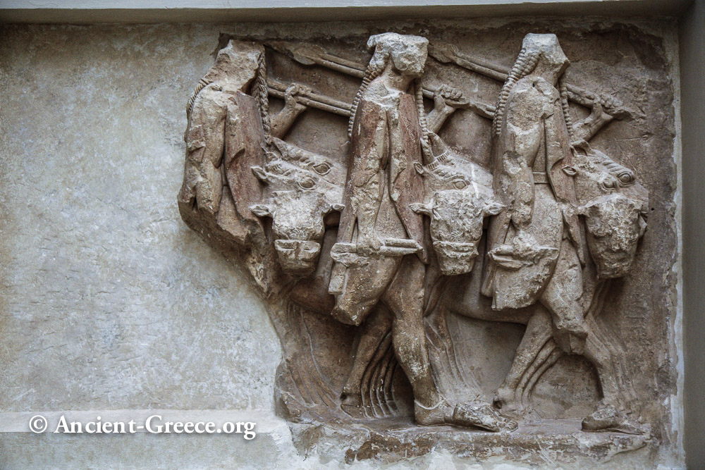 relief sculpture depicting the Dioskouri