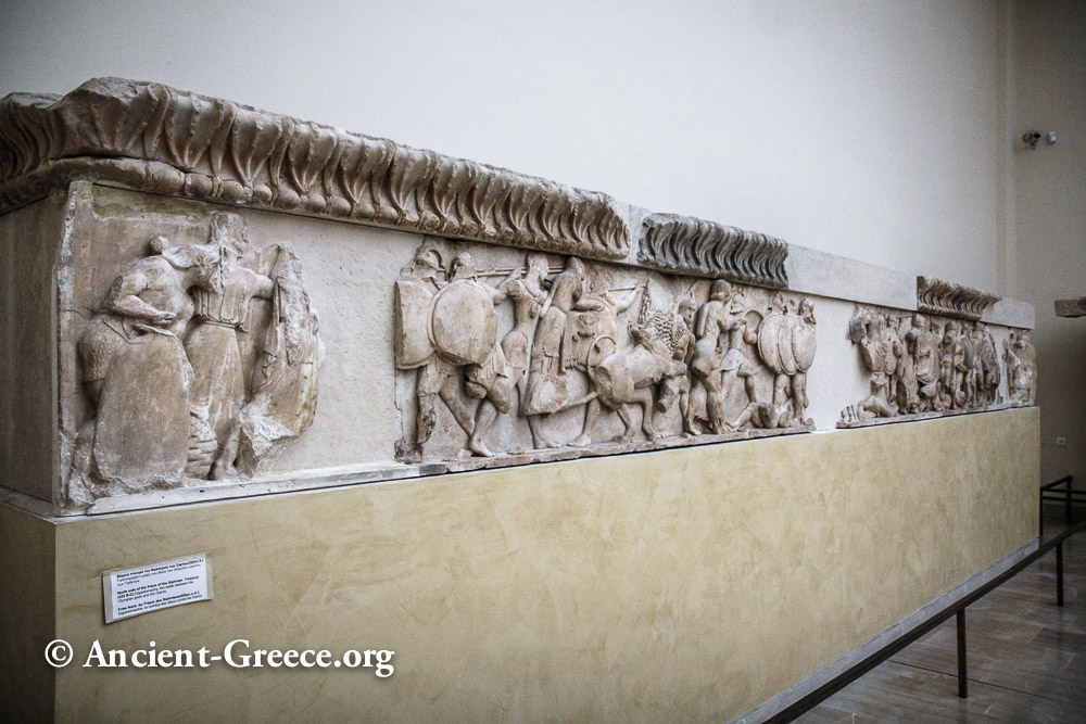 North frieze three-quarters view