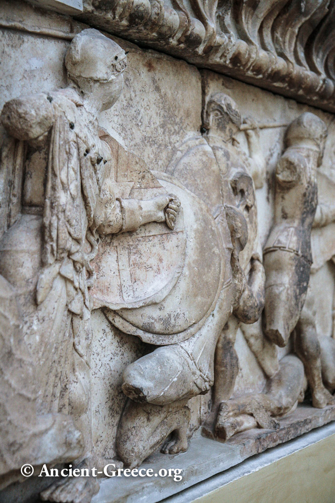 Detail of sculptures from the north frieze
