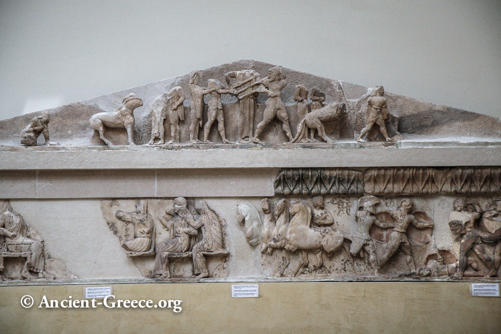 Pediment and frieze of the Siphnian Treasury
