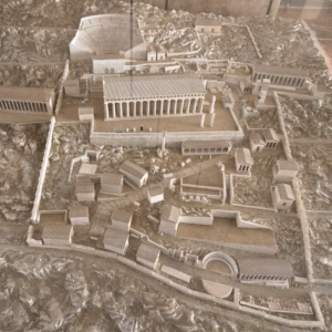 Reconstruction maquette from above