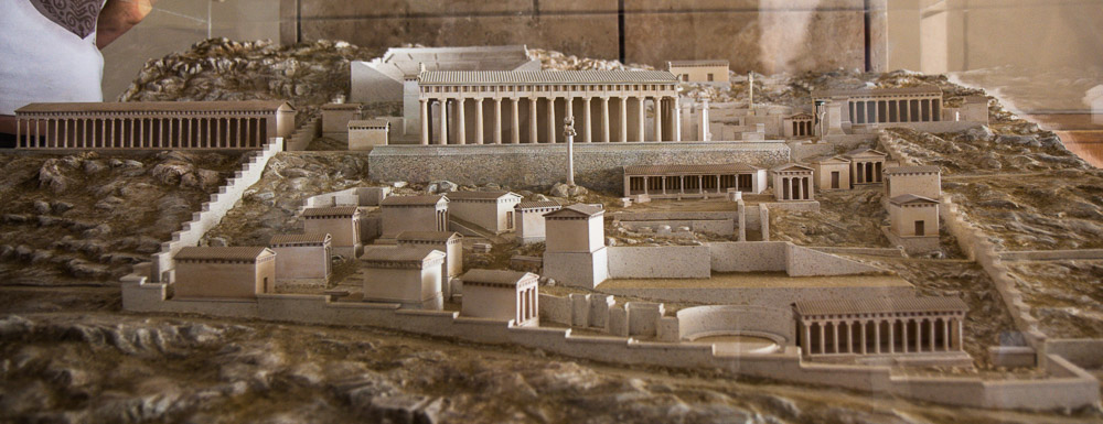 Maquette of ancient Delphi