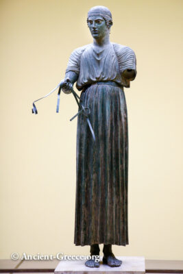 Charioteer of Delphi front