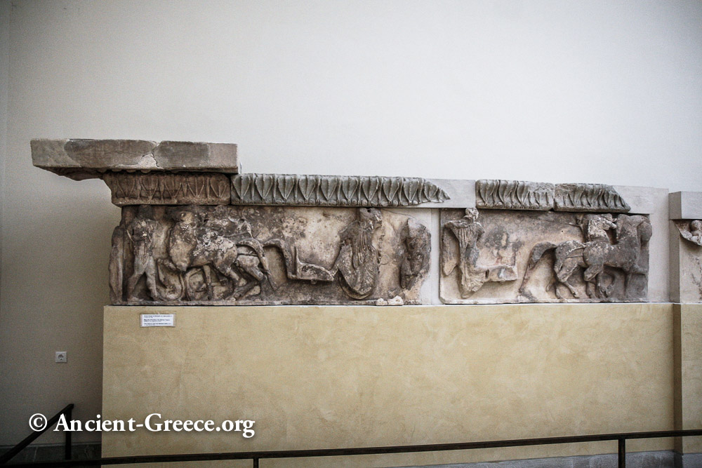 Treasury of the Siphnians: West side of Frieze Frieze detail from the Siphnian Treasury