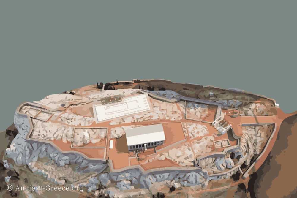 Reconstruction of the Acropolis around 480 BCE