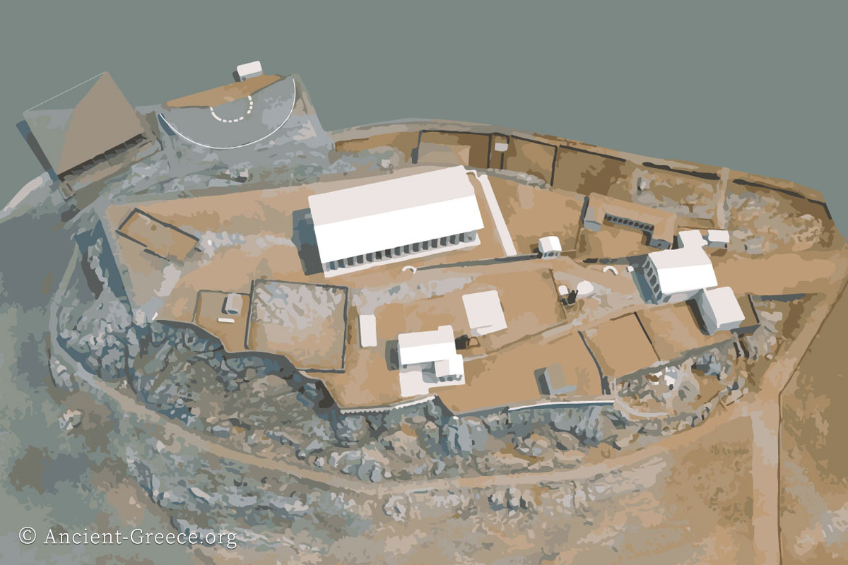 Reconstruction of the Acropolis in 5th century BCE.