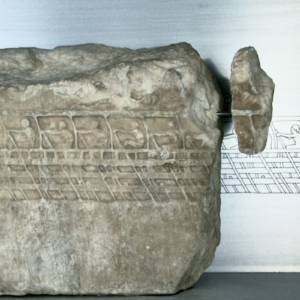Relief sculpture fragment depicting a trireme with rowers Trireme Relief