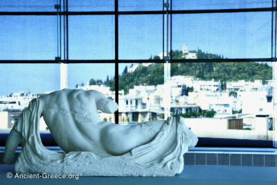 Plaster cast of a statue from the Parthenon pediment