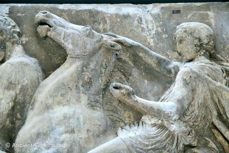 Detail From The Parthenon Frieze Ancient Greece Org