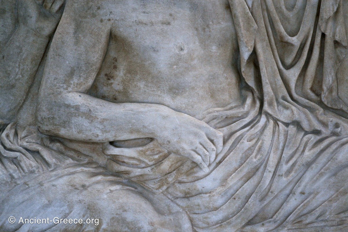 Hand detail from the Parthenon frieze