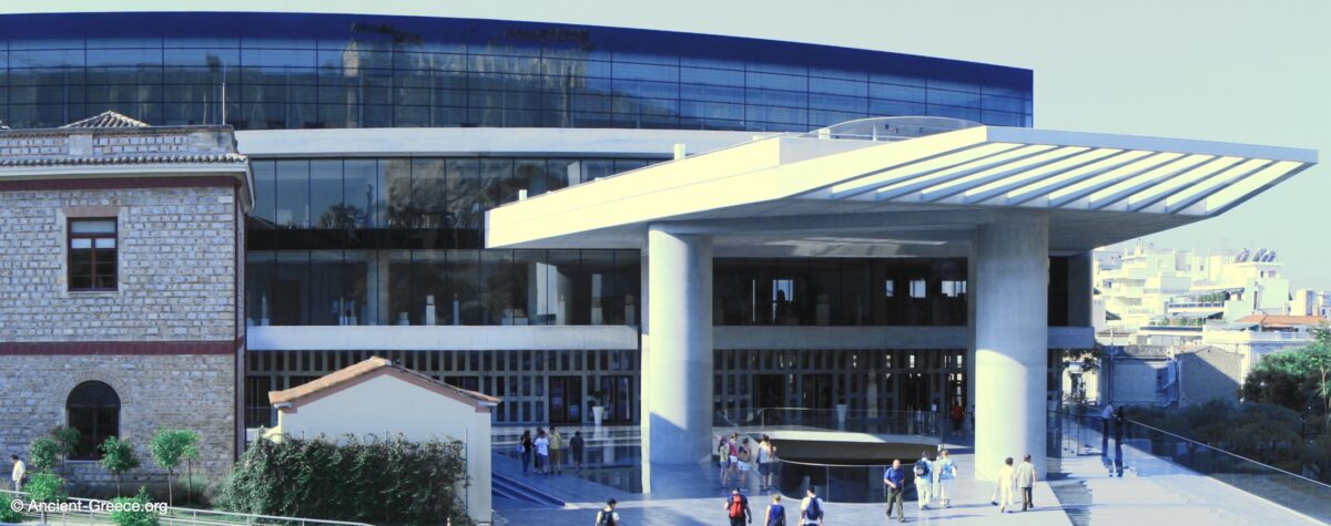 Reflection of the Parthenon on the Acropolis Museum windows