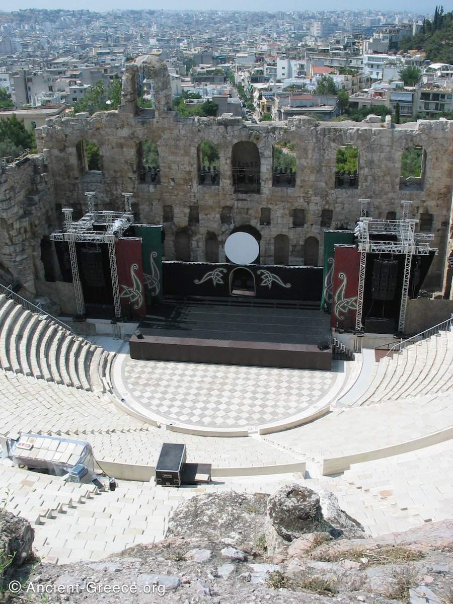 Acropolis: The Odeon of Herodes Atticus interior
