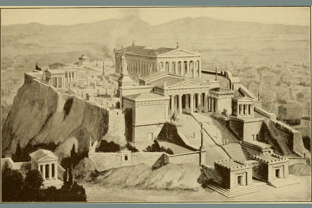 Acropolis Reconstruction Drawing