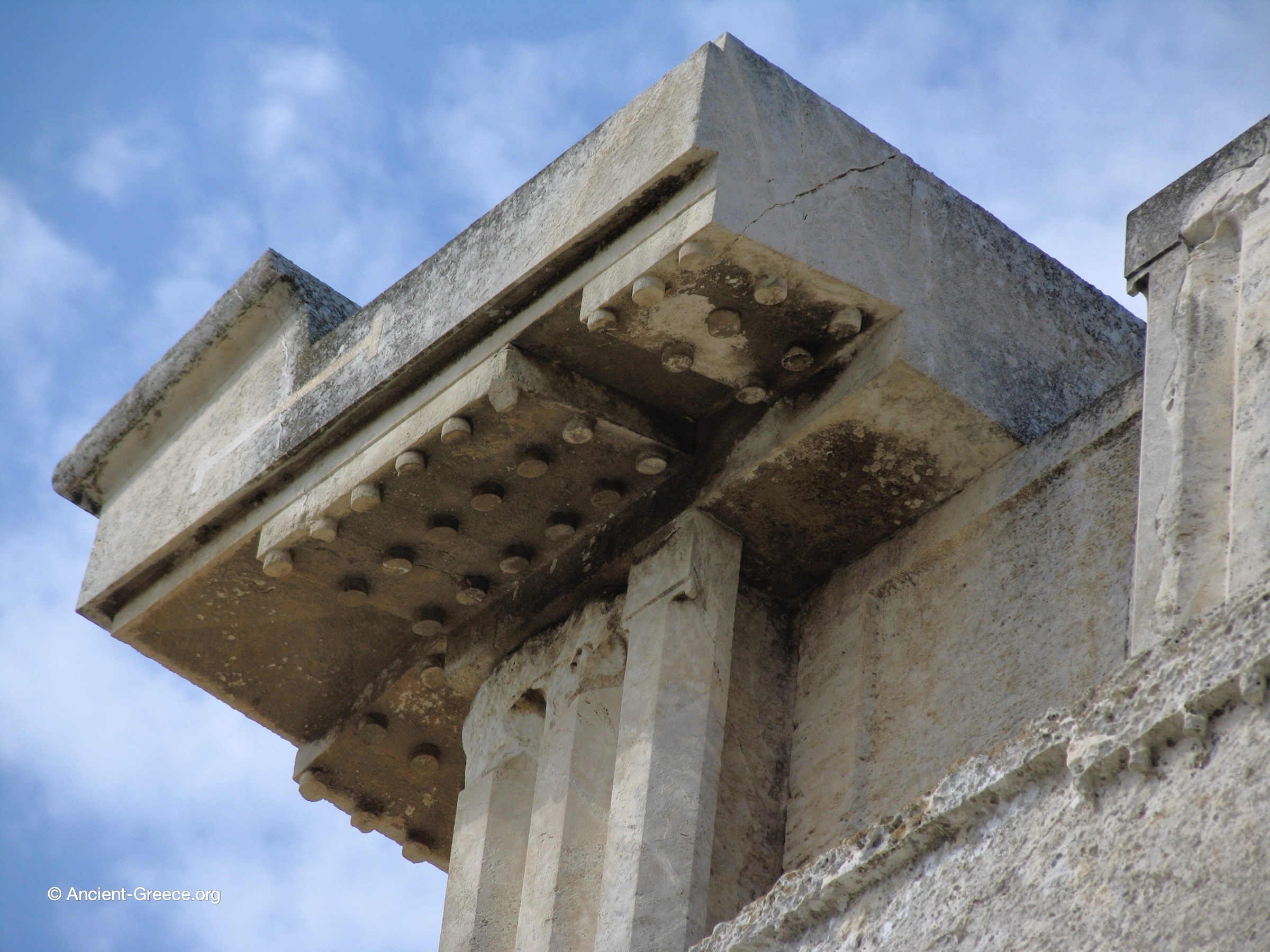Mutules and guttae of the Temple of Aphaia