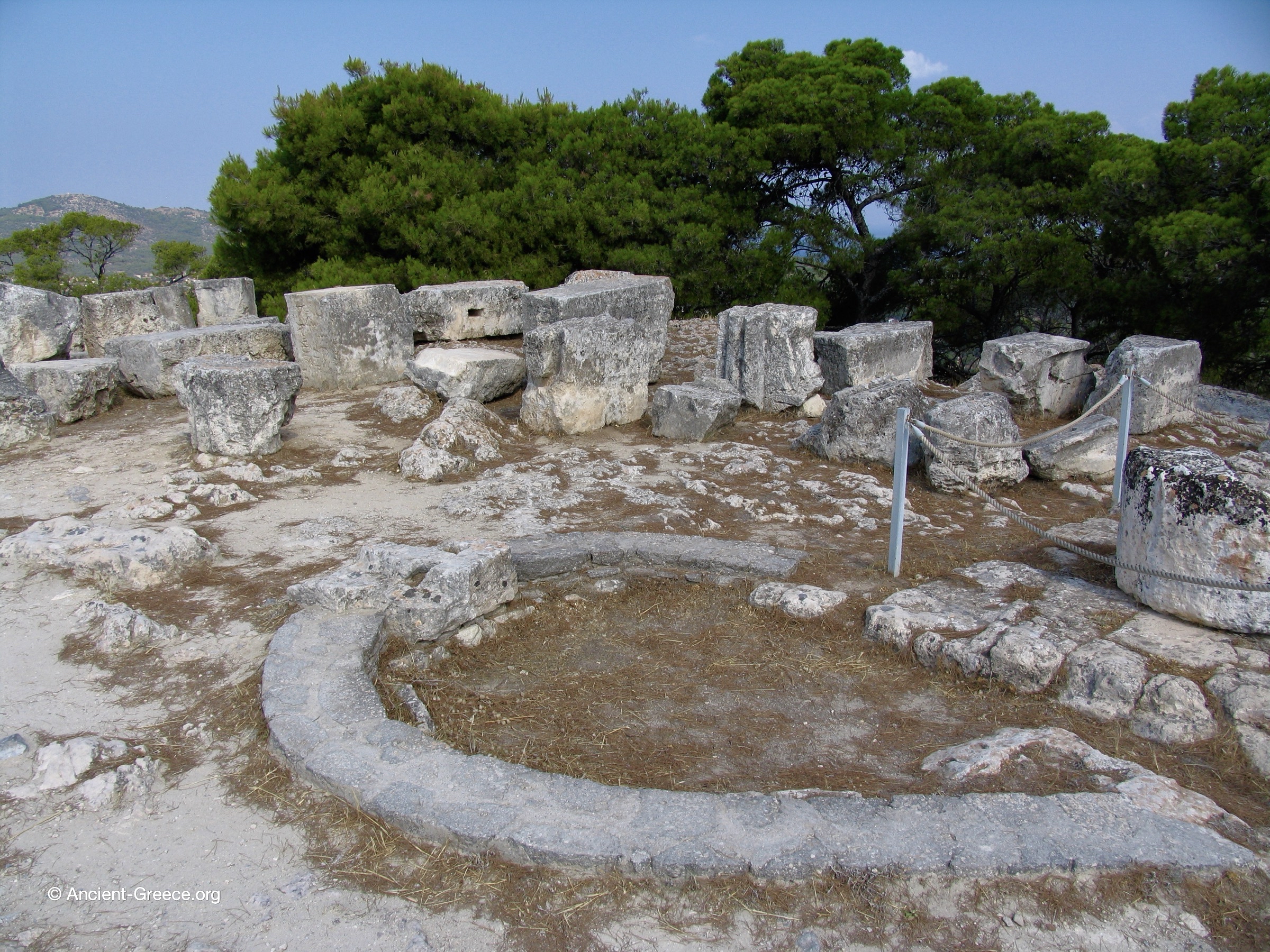 Sanctuary of Aphaia general view.