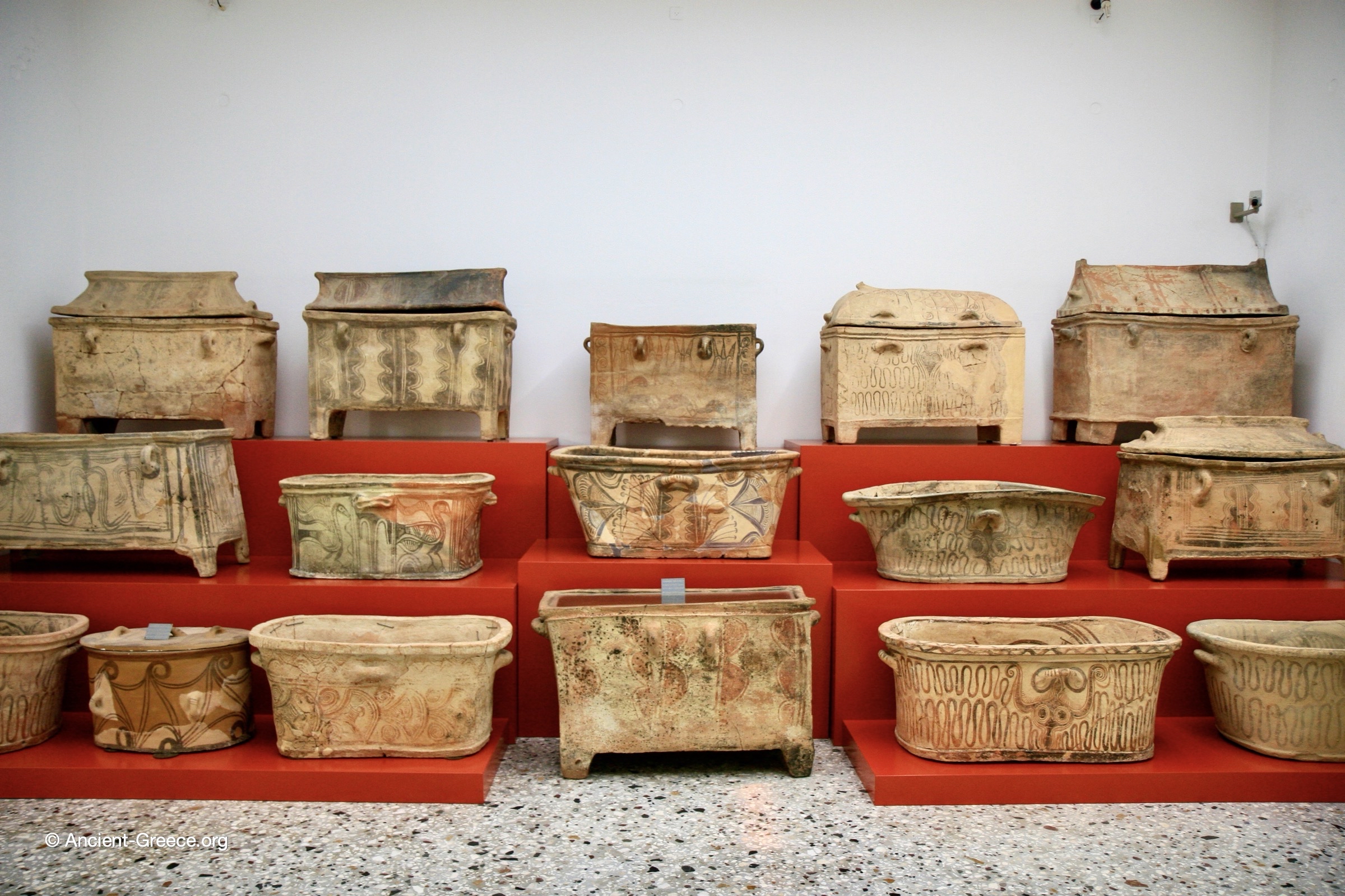 Minoan Larnakes (Clay Coffins) Crete