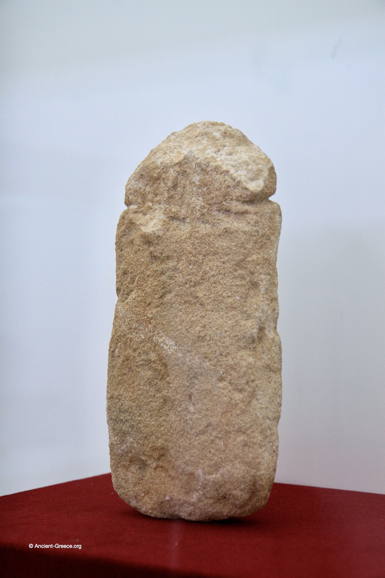 Schematic Limestone Idol Pelekita Cave,