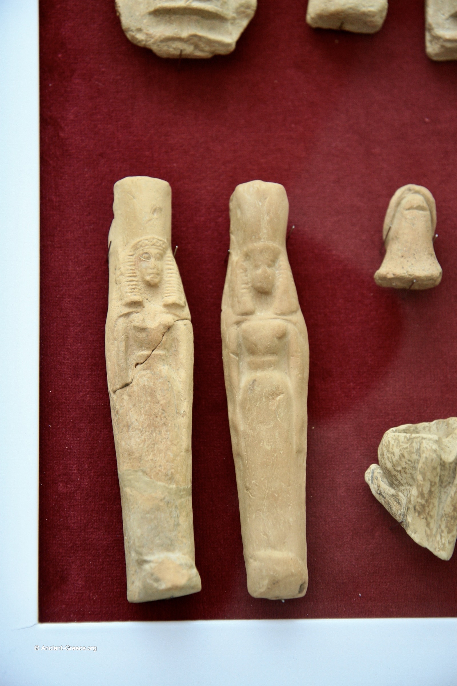 Terracotta female figurines in the