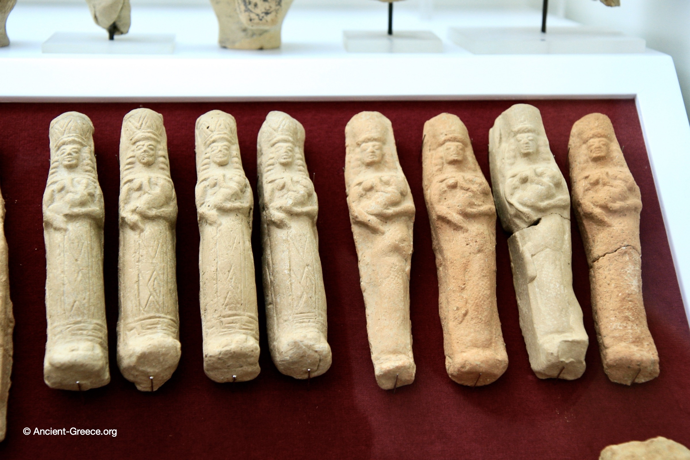 Terracotta "Kourotrophos" figurines from the