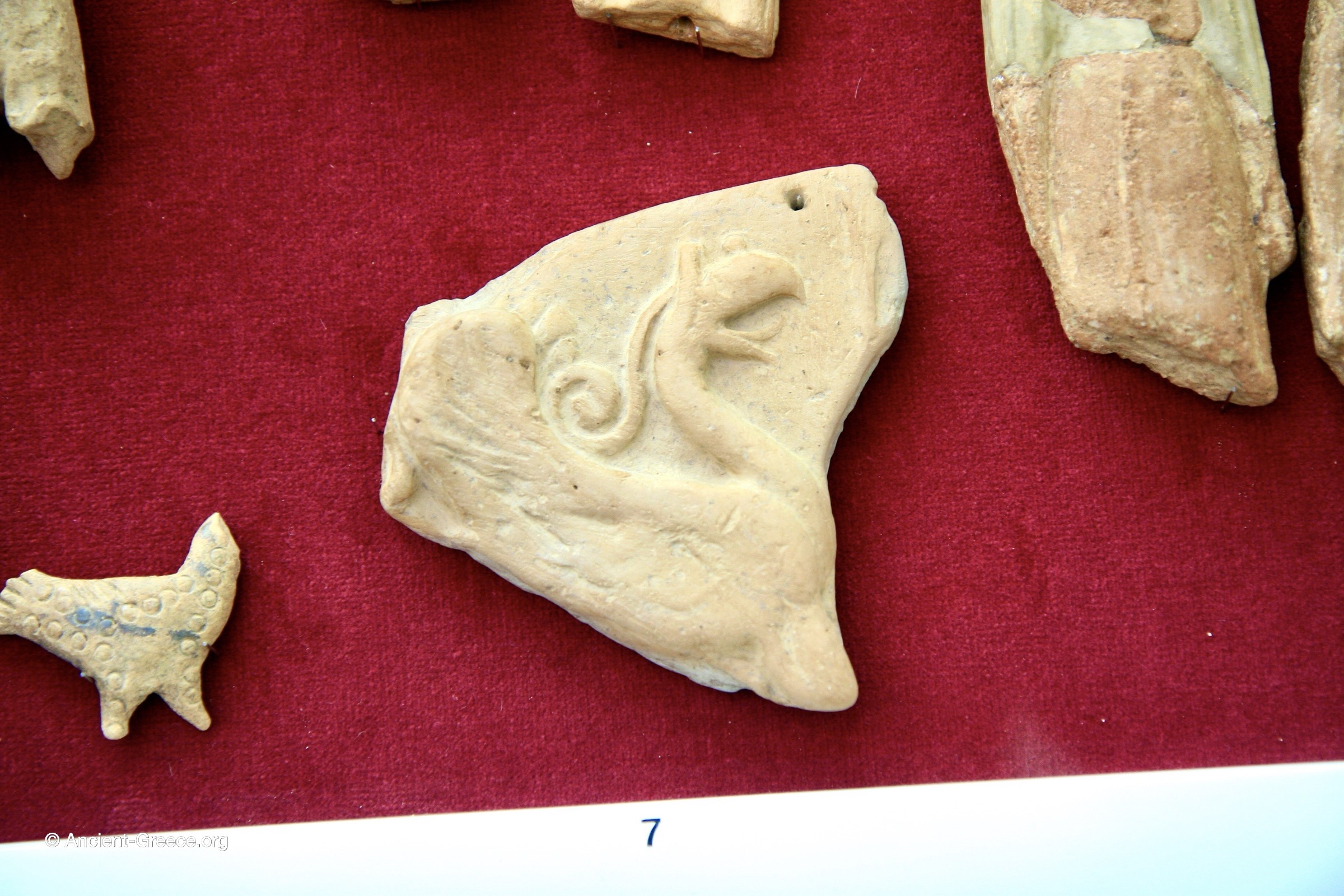A fragment of a terracotta