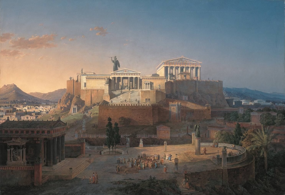 Painting of the Acropolis of Athens by Leo von Klenze