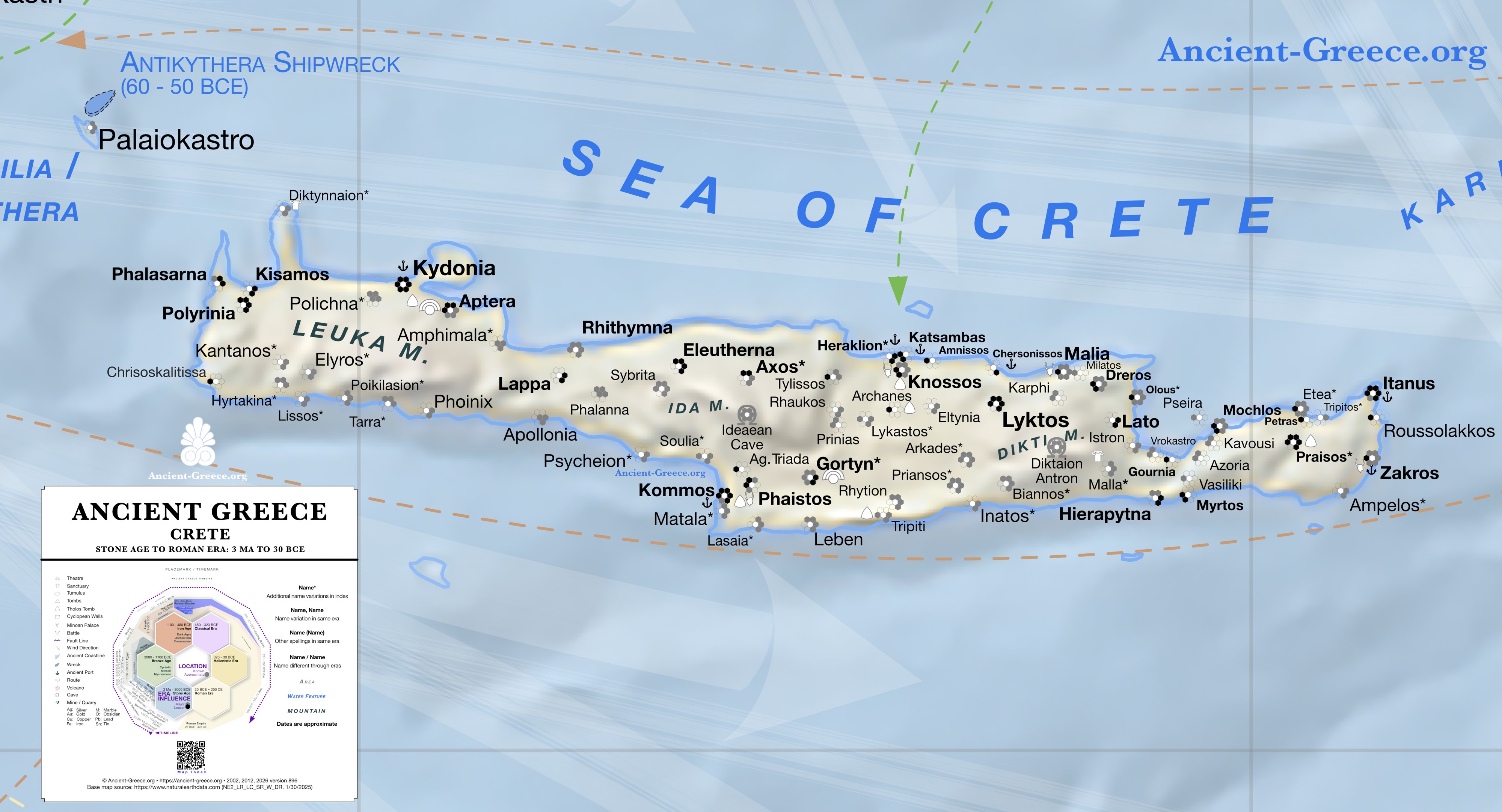 Map of Ancient Crete
