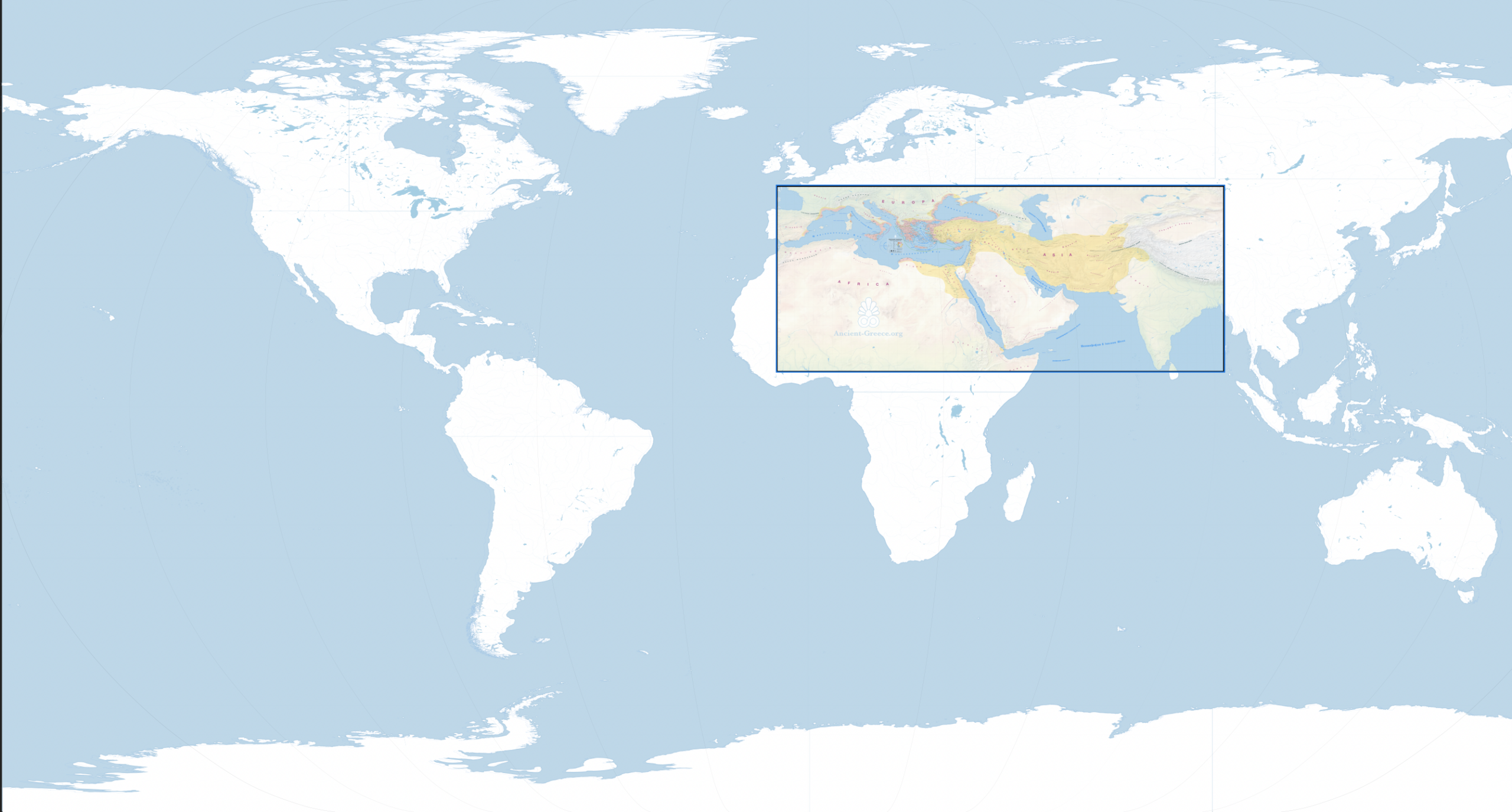 Ancient Greece Locator Map