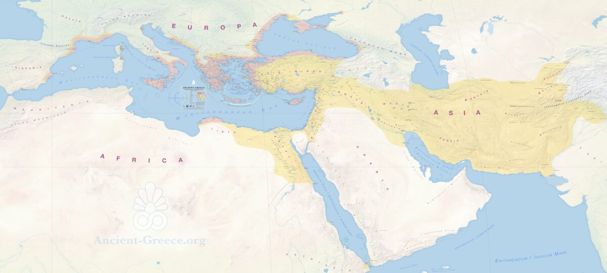 Ancient Greece Map - Complete. From Stone Age to 30 BCE