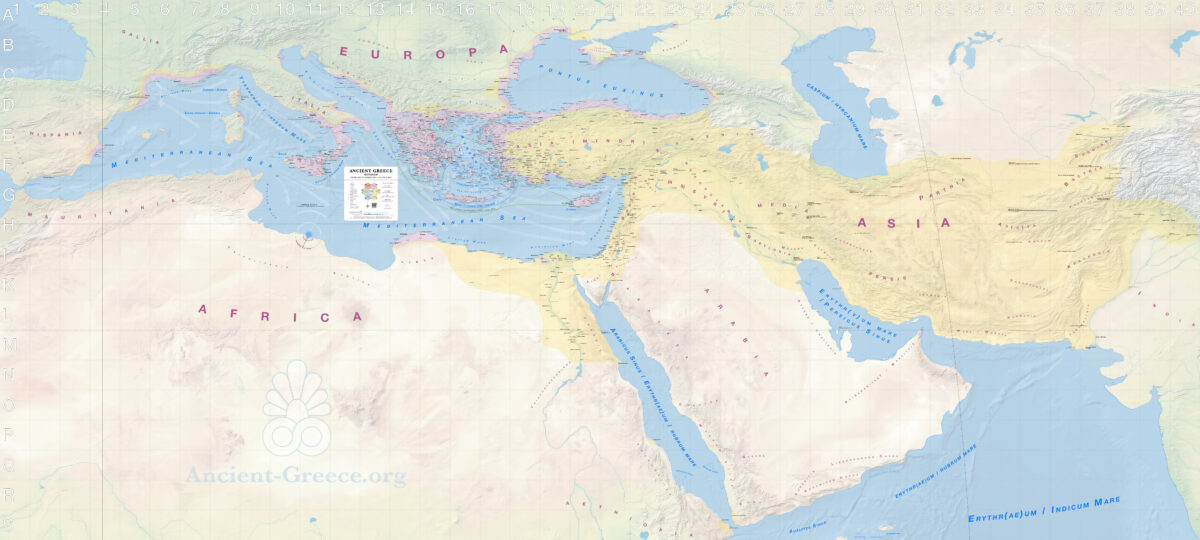 Ancient Greece Map. Complete (pre3000 to 30 BCE)