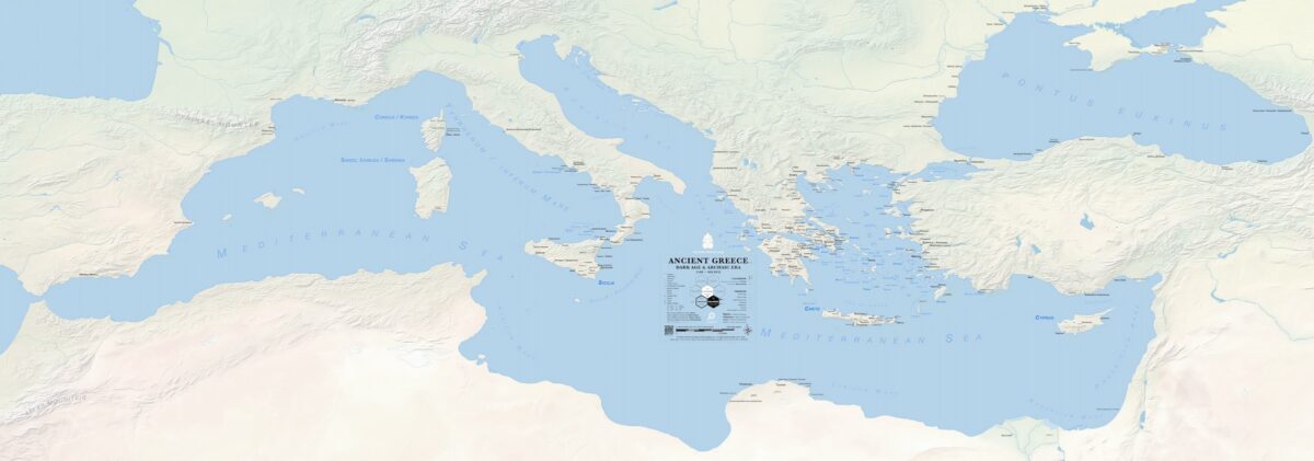 Ancient Greece Map - Dark Age & Archaic Era 1100-480 BCE