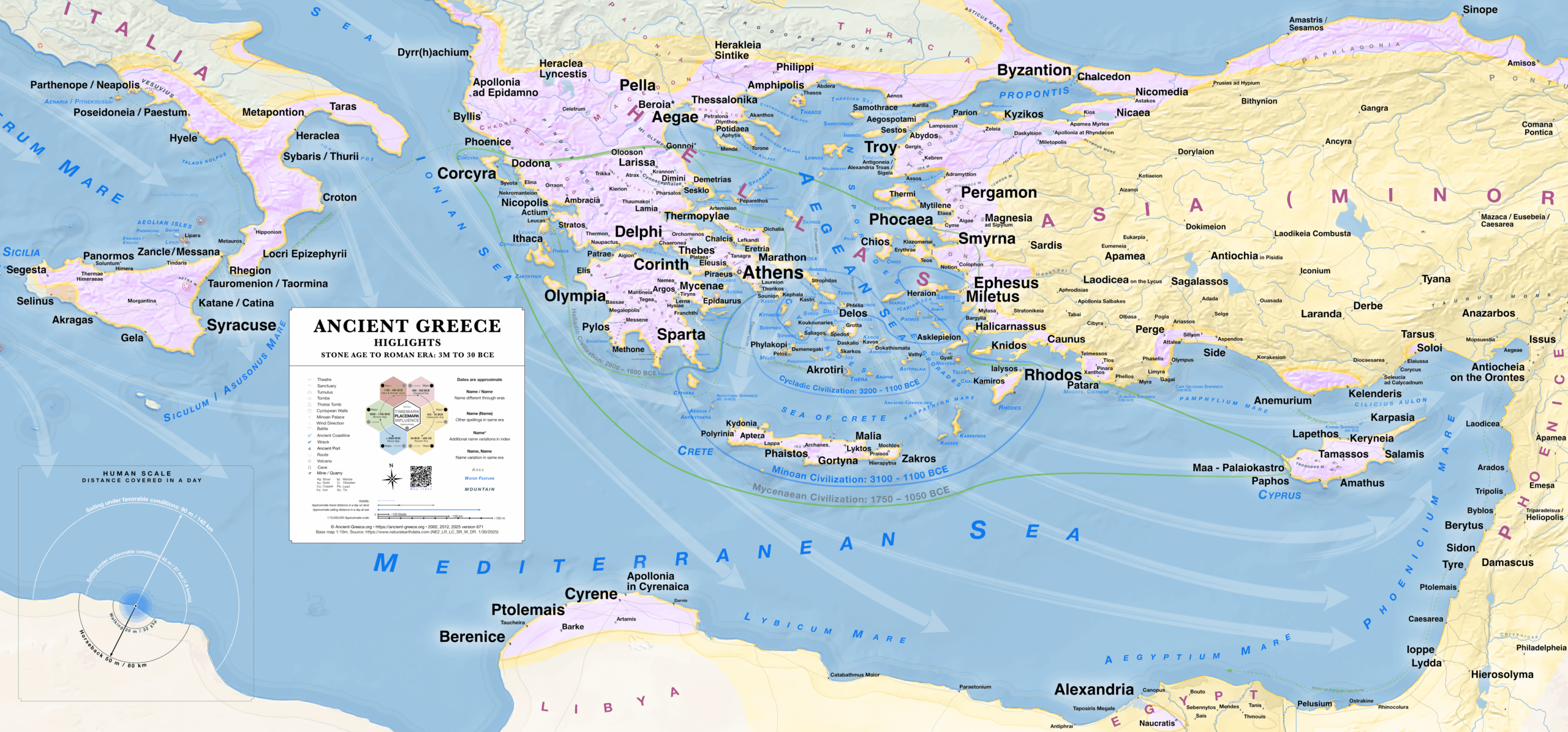 Ancient Greece Map: Highlights From All Periods