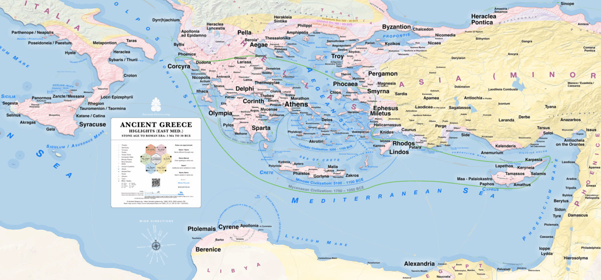 Ancient Greece Map: Highlights From All Periods