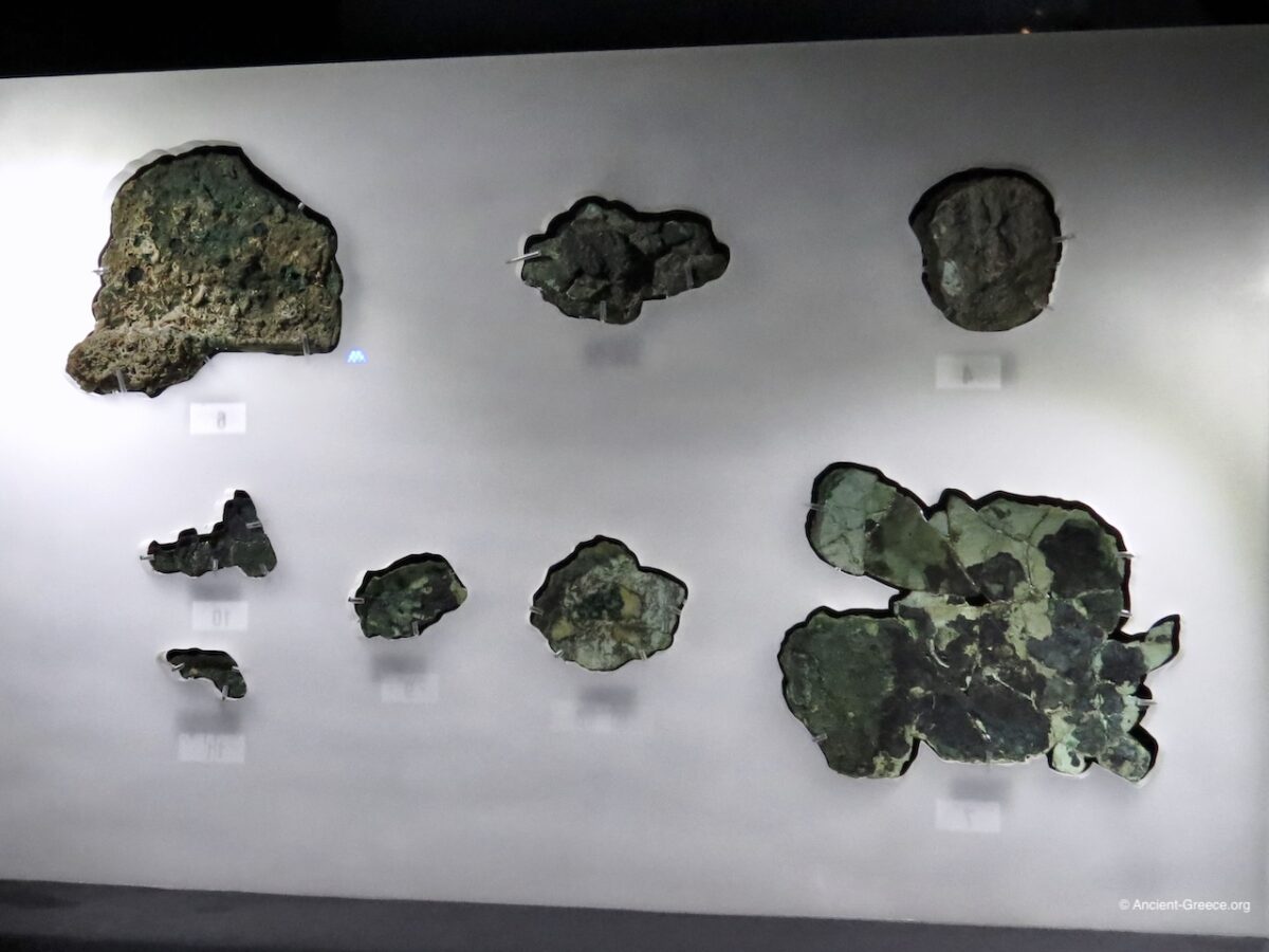 Antikythera Mechanism bronze fragment. Circa 2nd &ndash; 1st c. BCE.