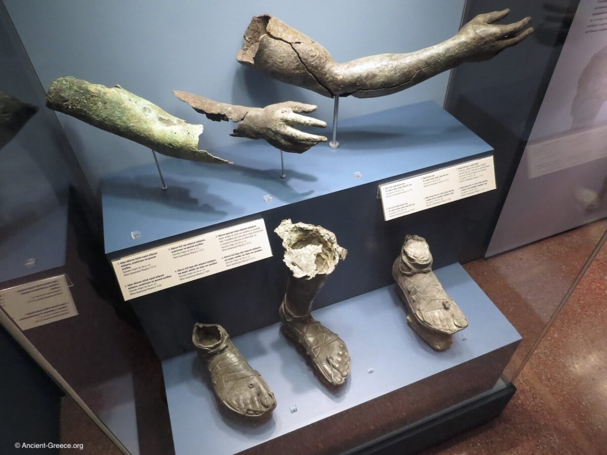 Antikythera Shipwreck - Bronze Statue Fragments