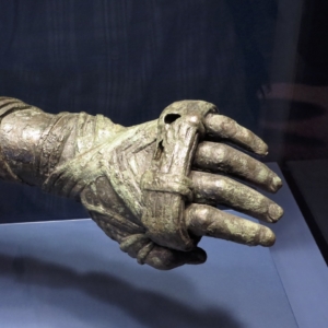 Antikythera Shipwreck - Left bronze arm of a boxer statue Left bronze arm of a boxer statue