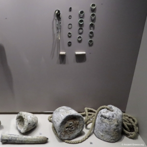 Antikythera Shipwreck - Ship Parts Lead and Bronze ship parts from Antikythera shipwreck.