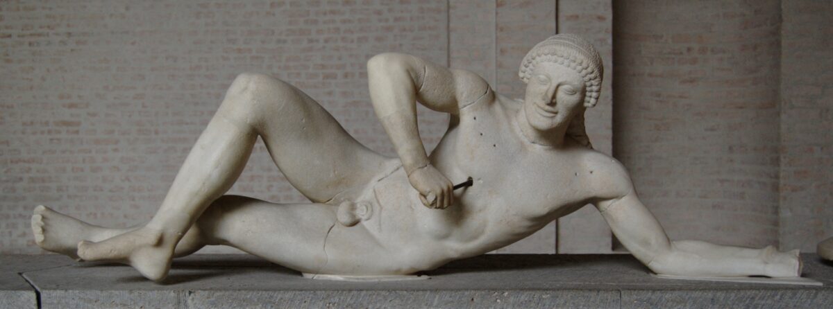 A dying warrior from the west pediment of the Temple of Aphaia