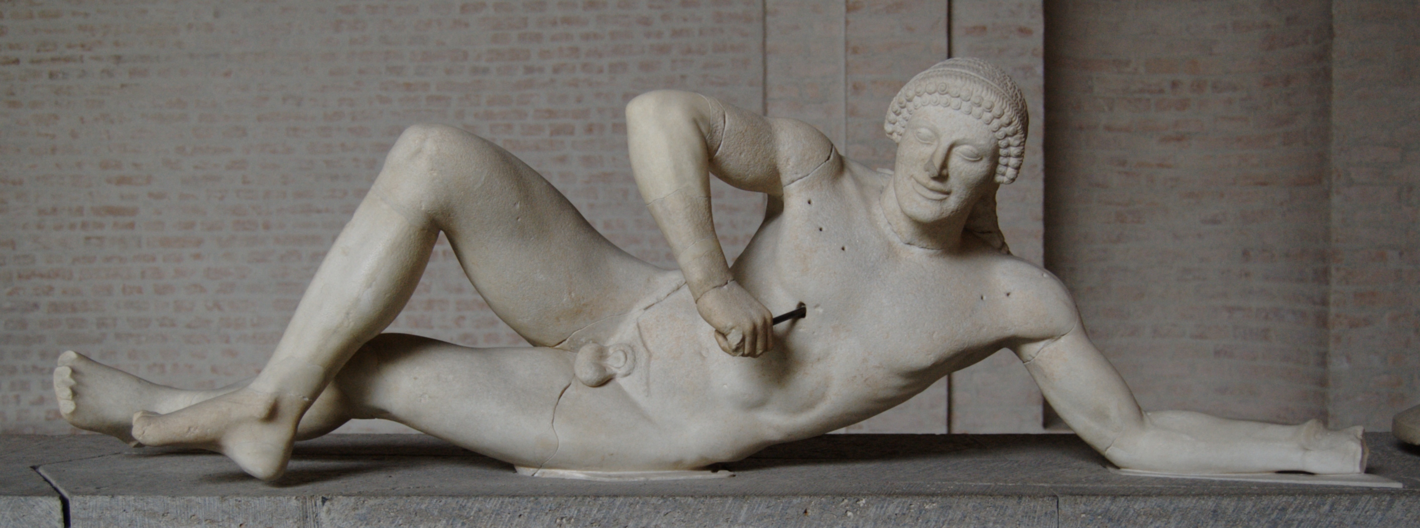 A dying warrior from the west pediment of the Temple of Aphaia