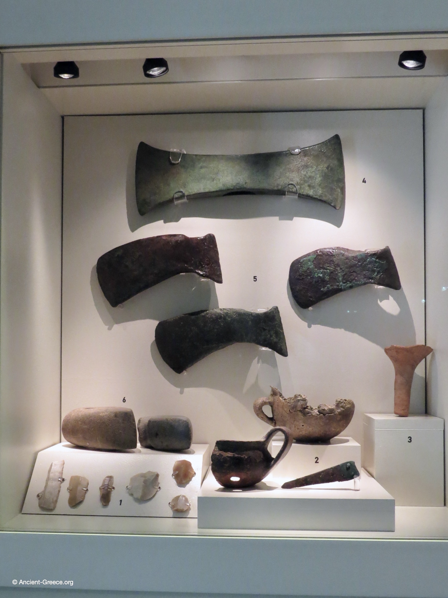Bronze Axes and Implements Arta,