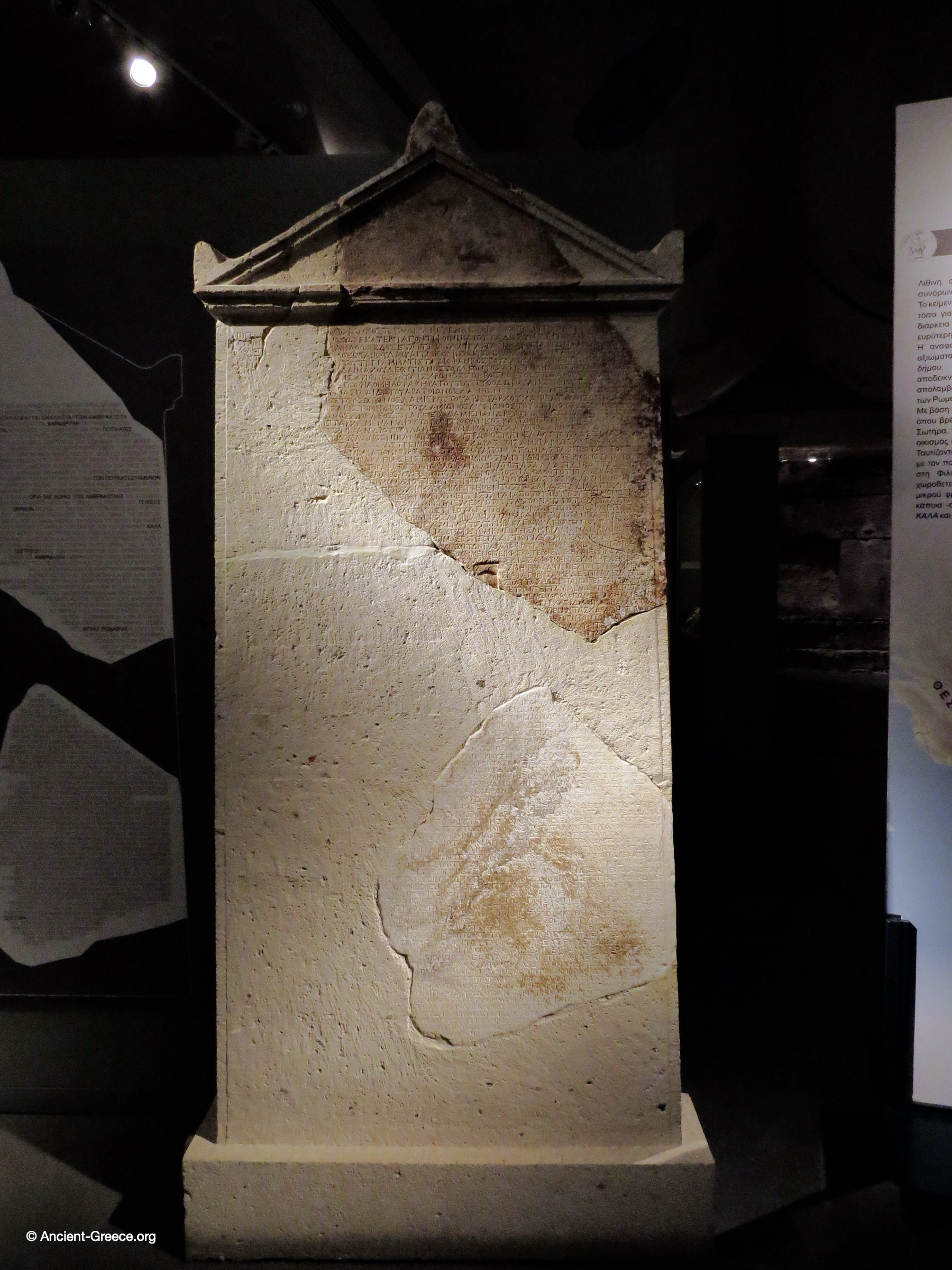 Photographed in the Archaeological Museum