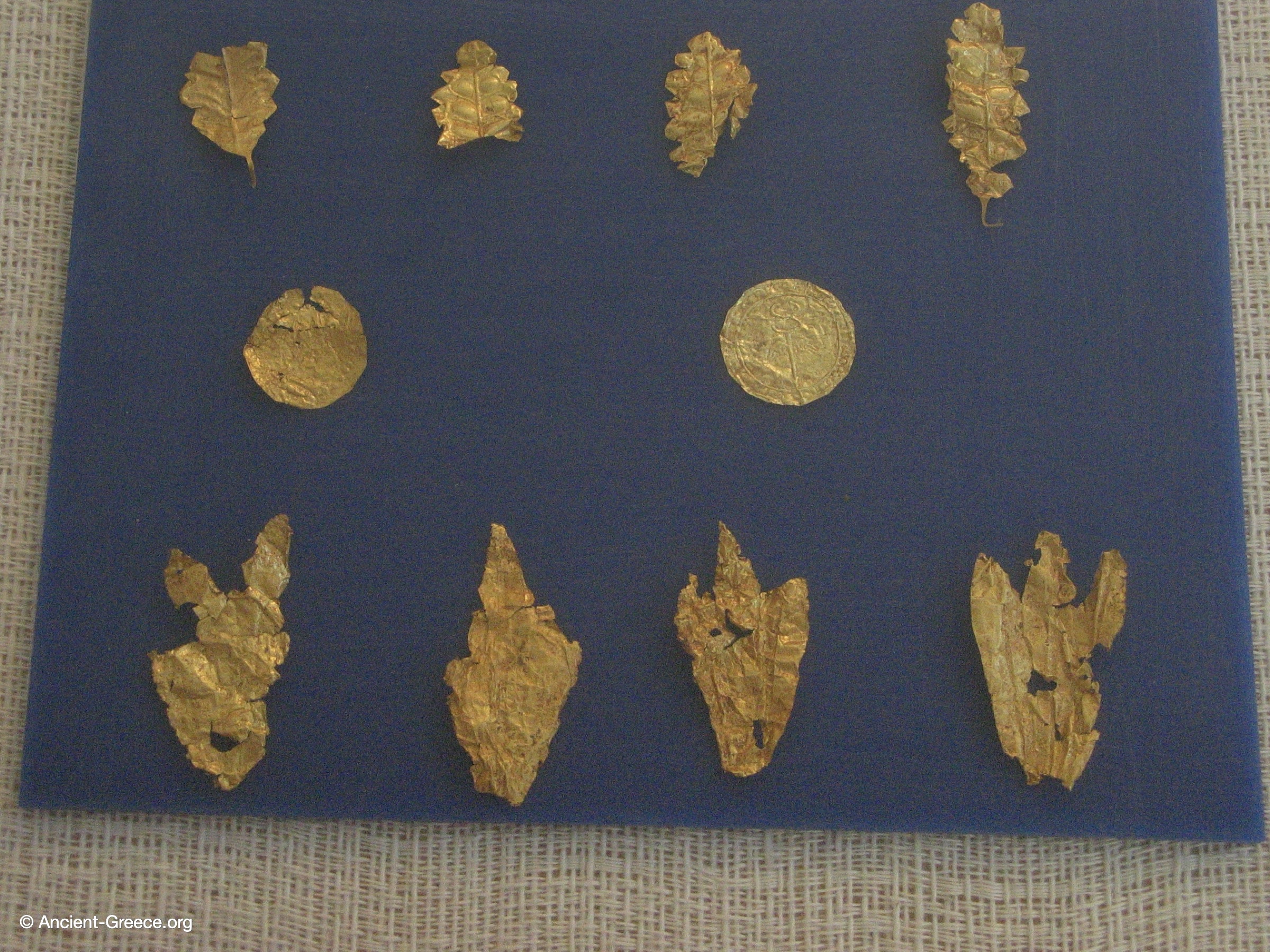 Funerary Gold Leaves and Danakes