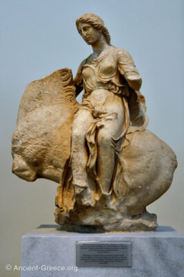 Statue of a Nereid or Aura on a horse