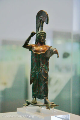 Bronze statuette of Athena Promachos