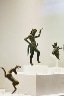 Bronze statuette of an ithyphallic Silen dancing