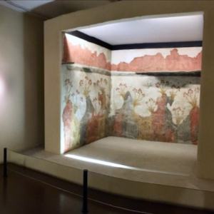 Athens National Archaeological Museum interior panorama