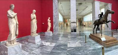 Athens National Archaeological Museum-Interior Panorama