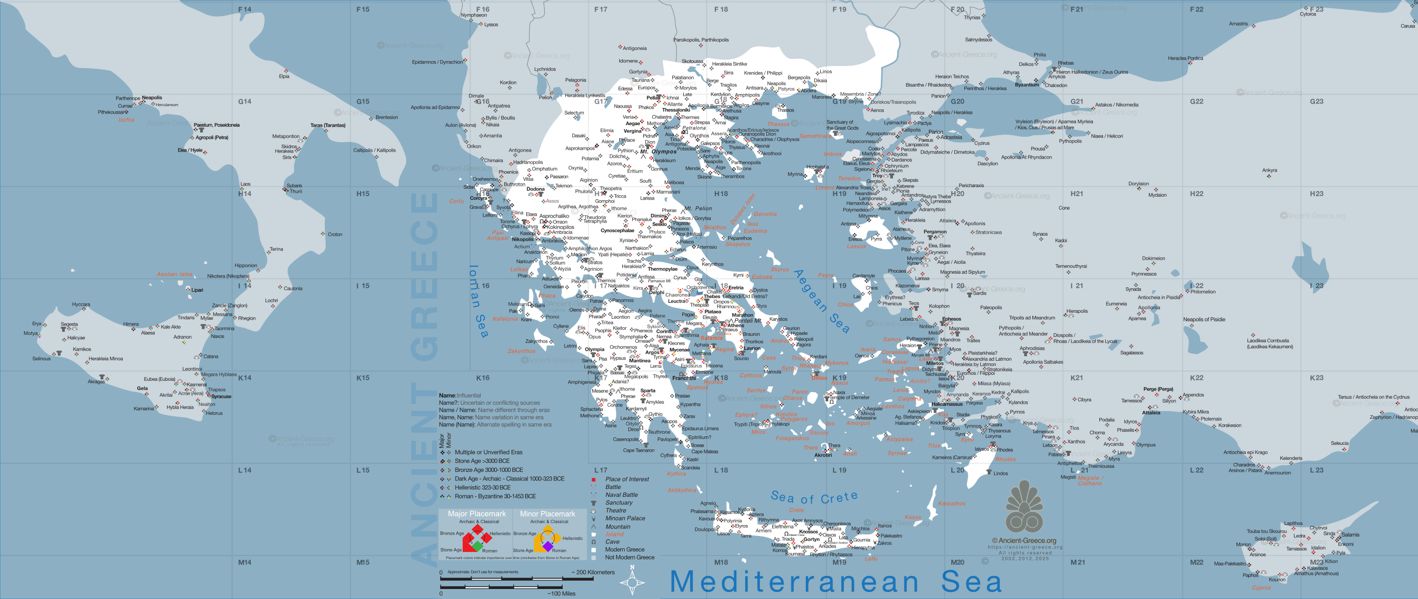 Ancient Greece map