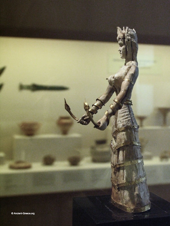 Snake Goddess Minoan Statuette