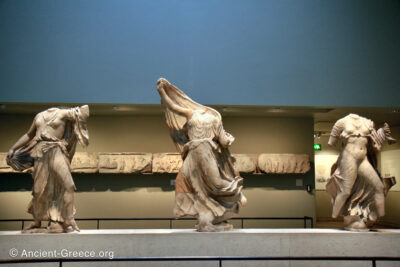 Three Nereid sculptures from the Nereid Monument